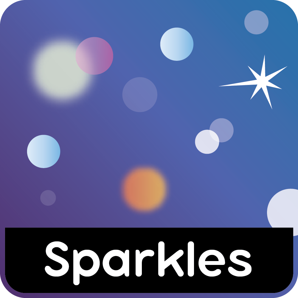 Sparkles background effect icon