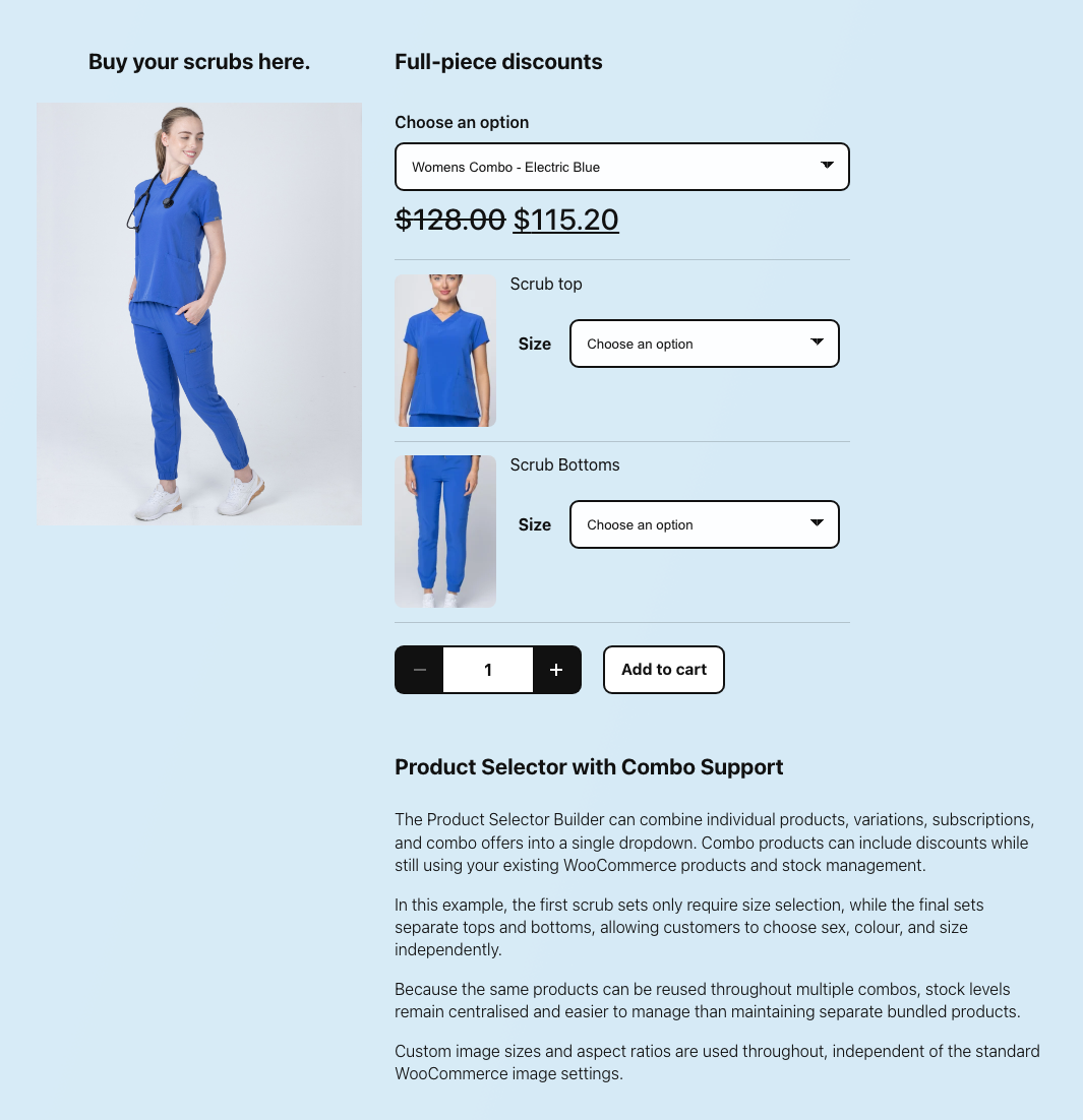 Product as variations